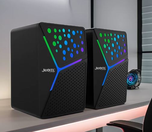 JEDEL  USB 1 + 1  COLORFUL RAİNBOW  HOPARLÖR  S554