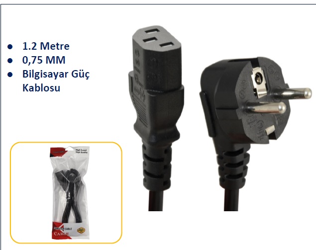 CONCORD C-500 PC POWER CABLE 1.2MT