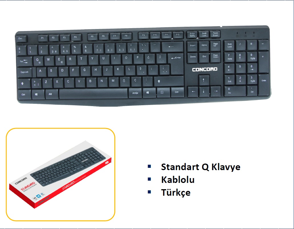USB STANDART KLAVYE C73 C-73