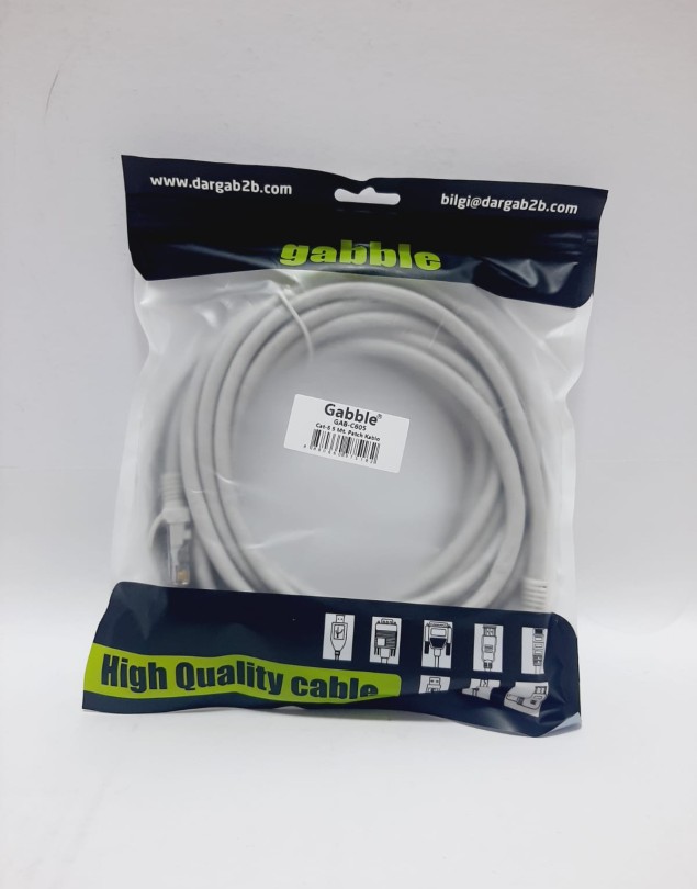 5 METRE ETHERNET PATCH CAT6 POSETLI KABLO GABC605
