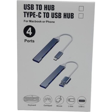 GABBLE  TYPE-C TO 4 PORT USB 3.0 ÇOKLAYICI  HUB -TCUM30
