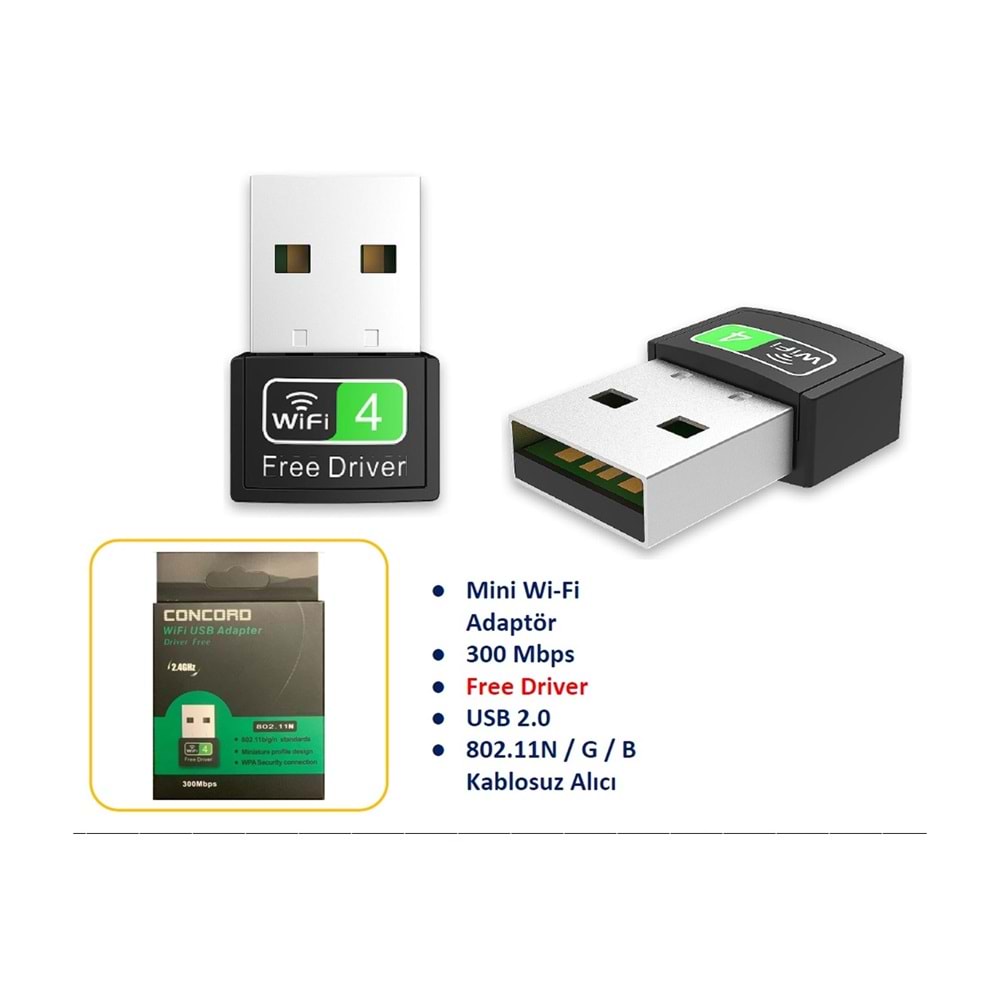 W4 300MBPS USB WIRELESS ADAPTER W-4