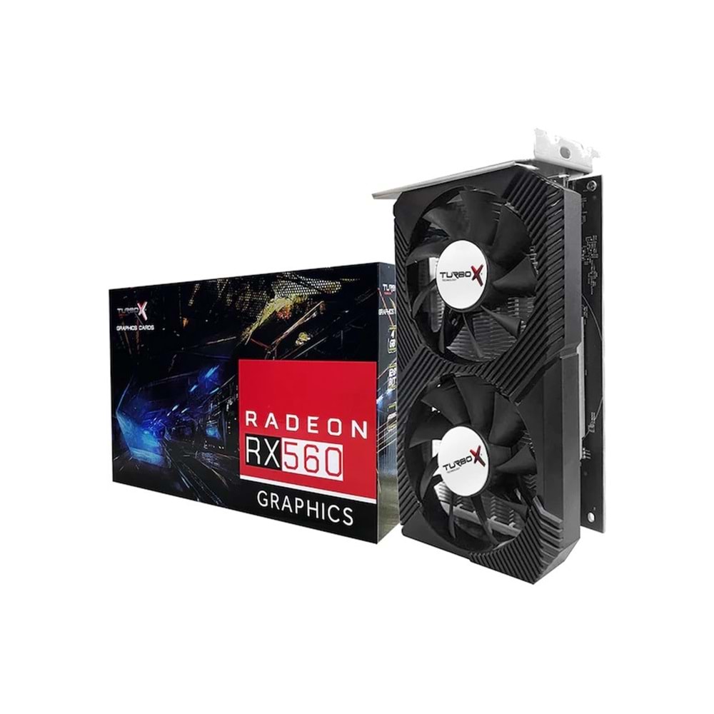 TURBOX ARCADE HERO N RX560 AMD GDDR5 4GB 128BIT DVI-HDMI-DISPLAY CIFT FAN BOX EKRAN KARTI