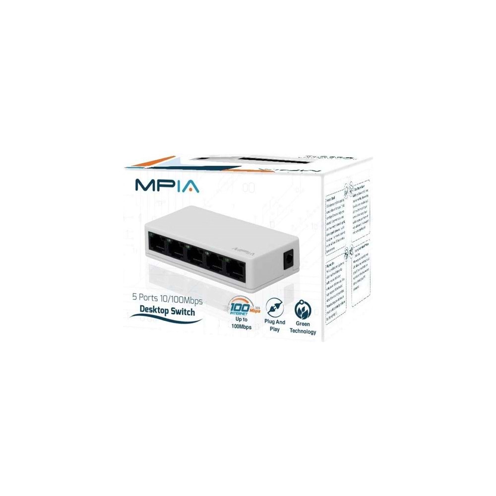 5 Port 10/100 Mbps SWITCH MPIA S5 S-5