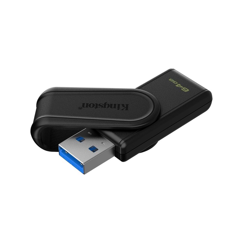 KINGSTON DTXS/64GB PORTABLE USB 3.2 GEN1 DATA TRAVELER EXODİAS FLASH DISK SİYAH