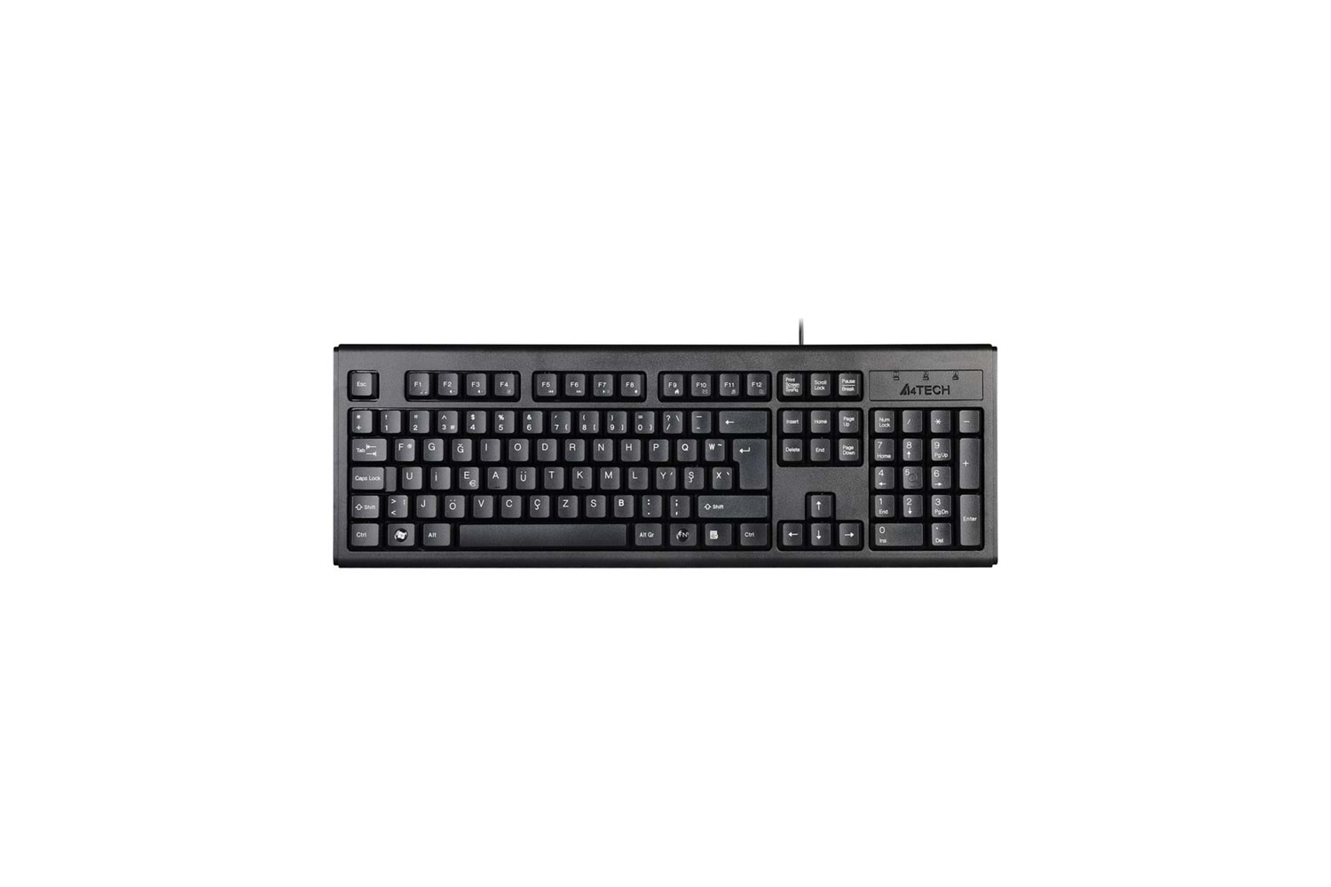 A4 TECH KABLOLU USB SİYAH TR FN-MULTIMEDYA F KLAVYE KM-720F