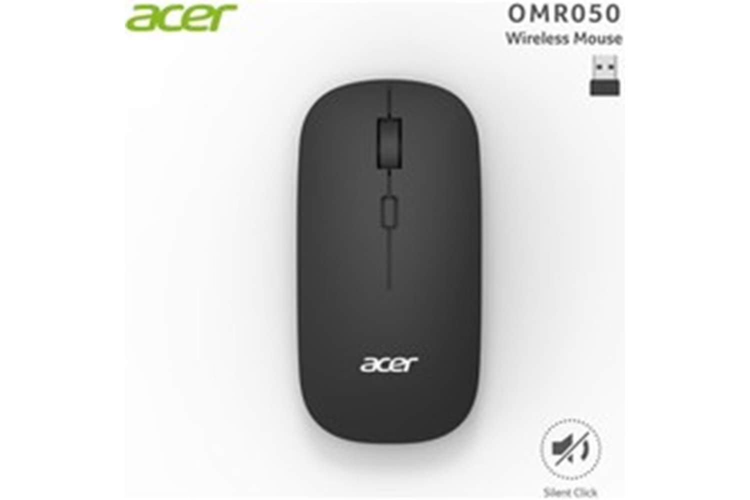 ACER 2.4GHZ KABLOSUZ SİYAH SESSİZ MOUSE 1000-1200-1600 DPI OMR050