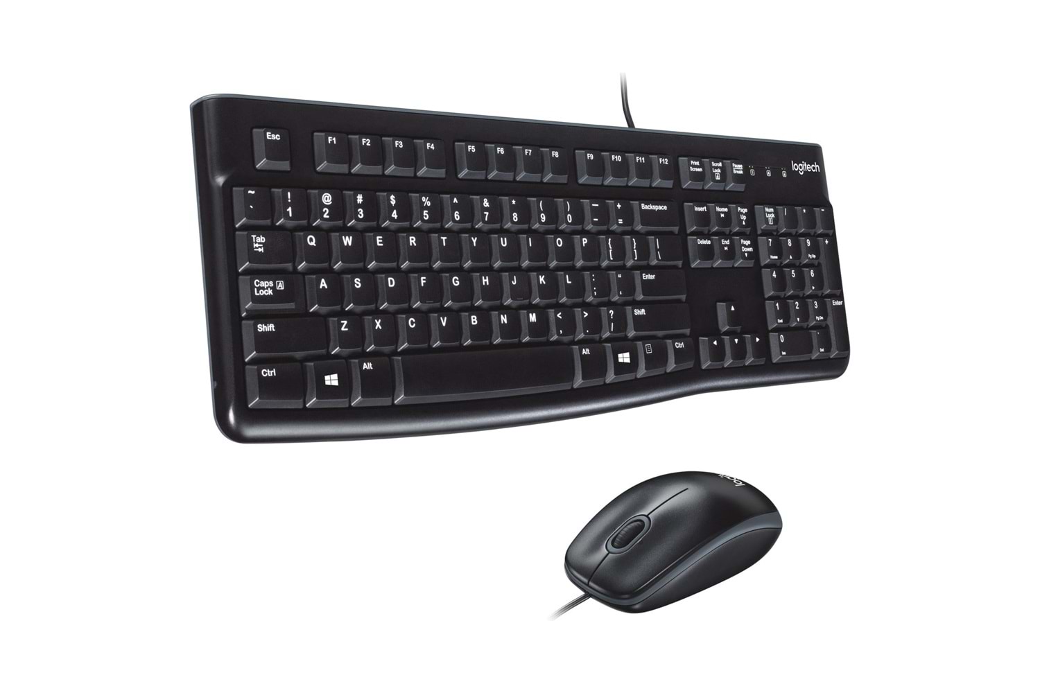 LOGITECH MK120 Q Türkçe Kablolu USB Standart Siyah Klavye+ Mouse