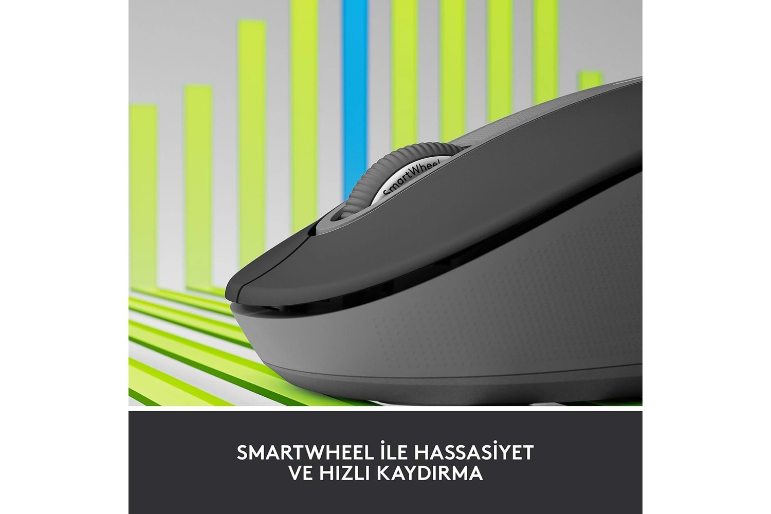 LOGITECH SIGNATURE M650 BUYUK BOY SOL EL ICIN SESSIZ KABLOSUZ MOUSE-SIYAH