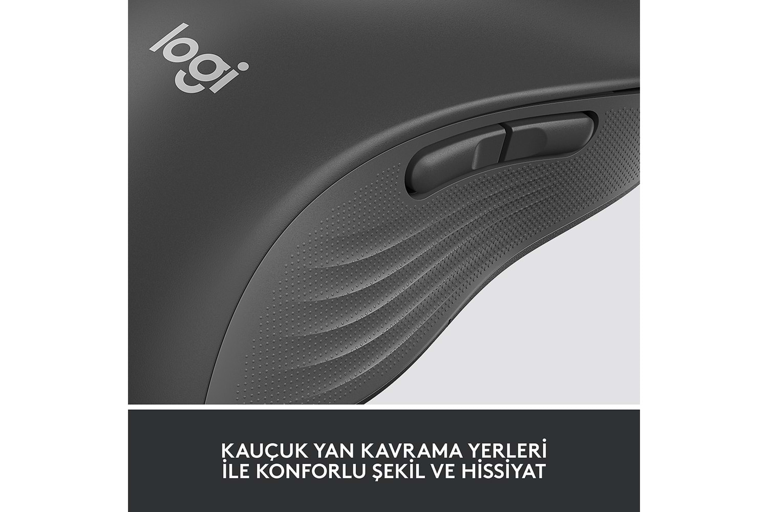 LOGITECH SIGNATURE M650 BUYUK BOY SOL EL ICIN SESSIZ KABLOSUZ MOUSE-SIYAH