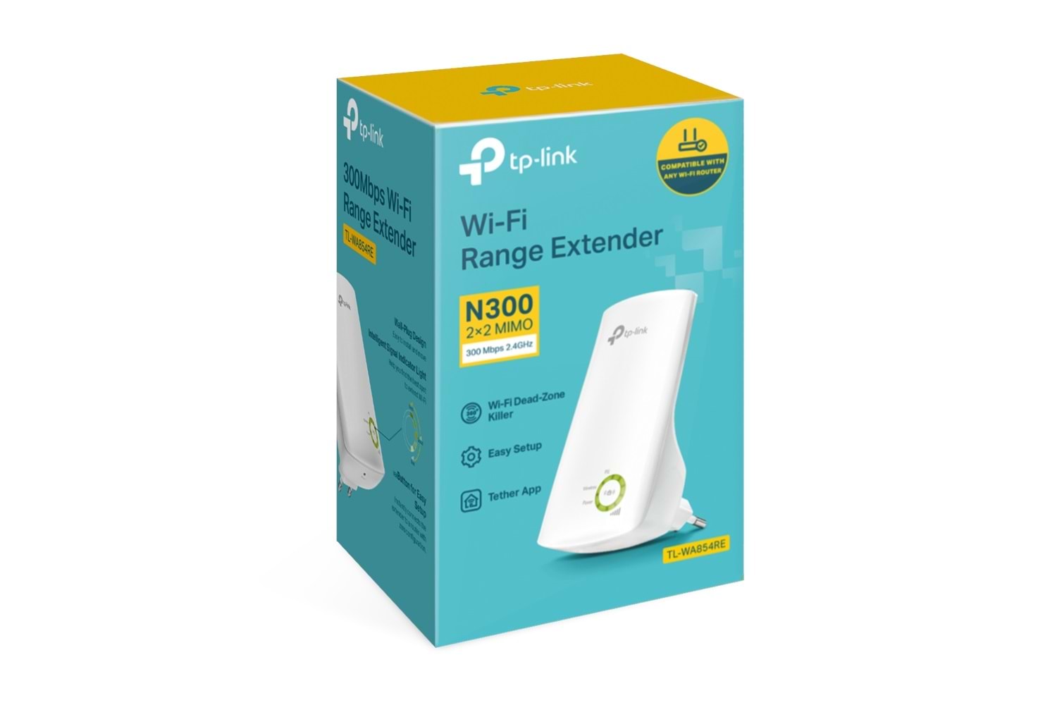 TP-LINK WA854RE Wİ-Fİ 300MBPS MENZİL GENİŞLETİCİ PRİZ TİPİ REPEATER