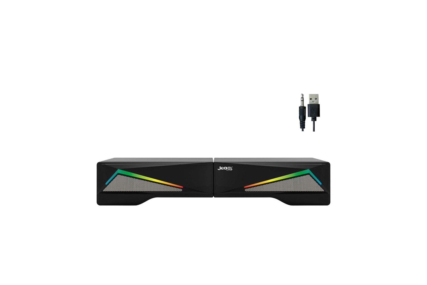 JEDEL S550 SOUND BAR USB + 3.5MM KABLOLU RGB MASAÜSTÜ - TV HOPARLÖR ( DİKEY/YATAK KULLANIM )