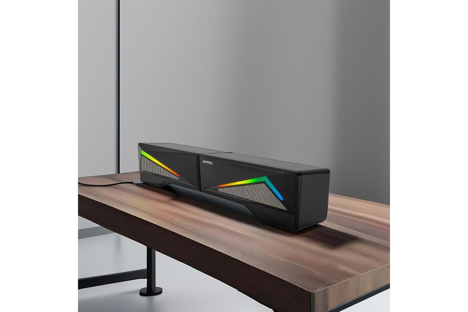 JEDEL S550 SOUND BAR USB + 3.5MM KABLOLU RGB MASAÜSTÜ - TV HOPARLÖR ( DİKEY/YATAK KULLANIM )
