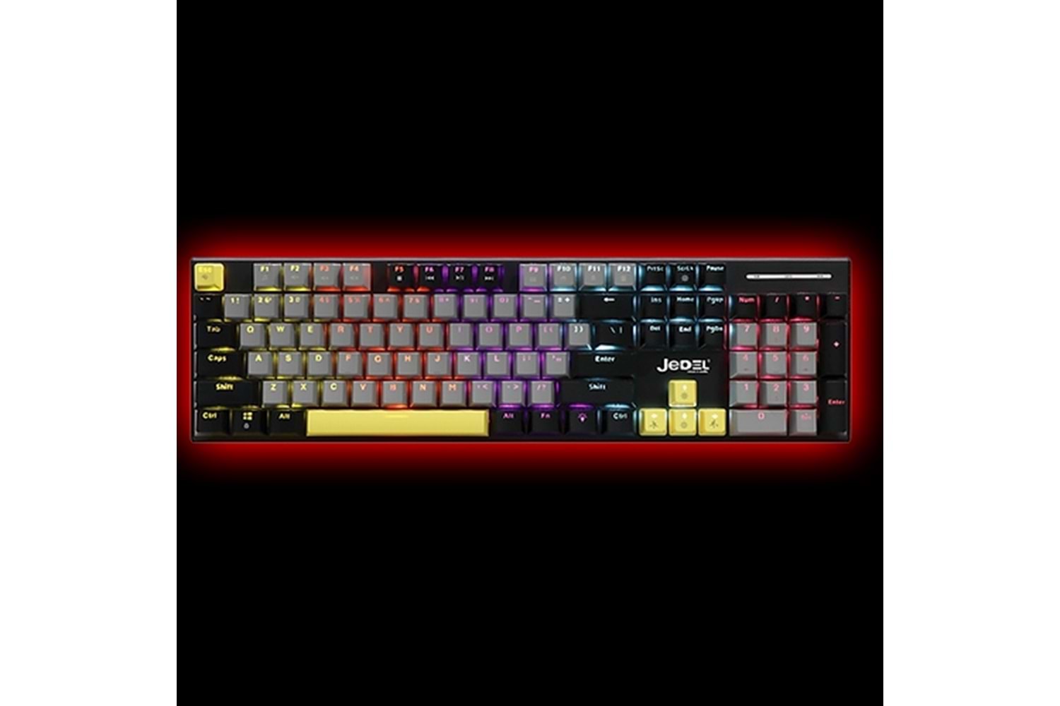 JEDEL KL164 RGB BLUE SWITCH MEKANİK KABLOLU KLAVYE