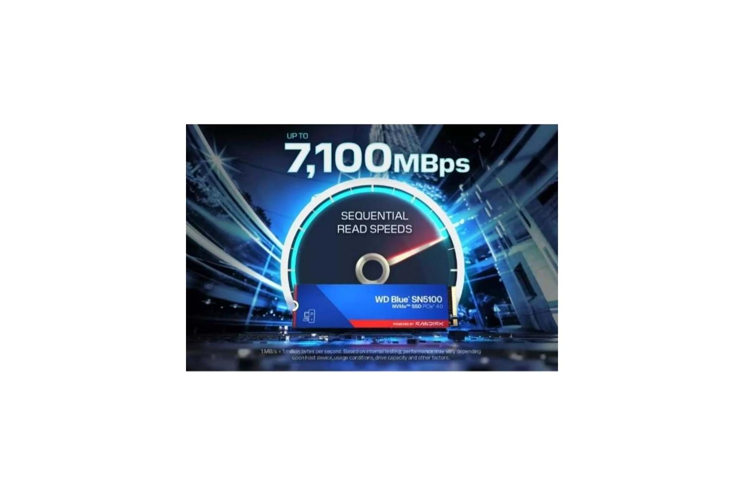 WD BLUE SN5100 1TB M.2 NVME (7100/6700MB/S) PCIE 4.0 NVME SSD DISK
