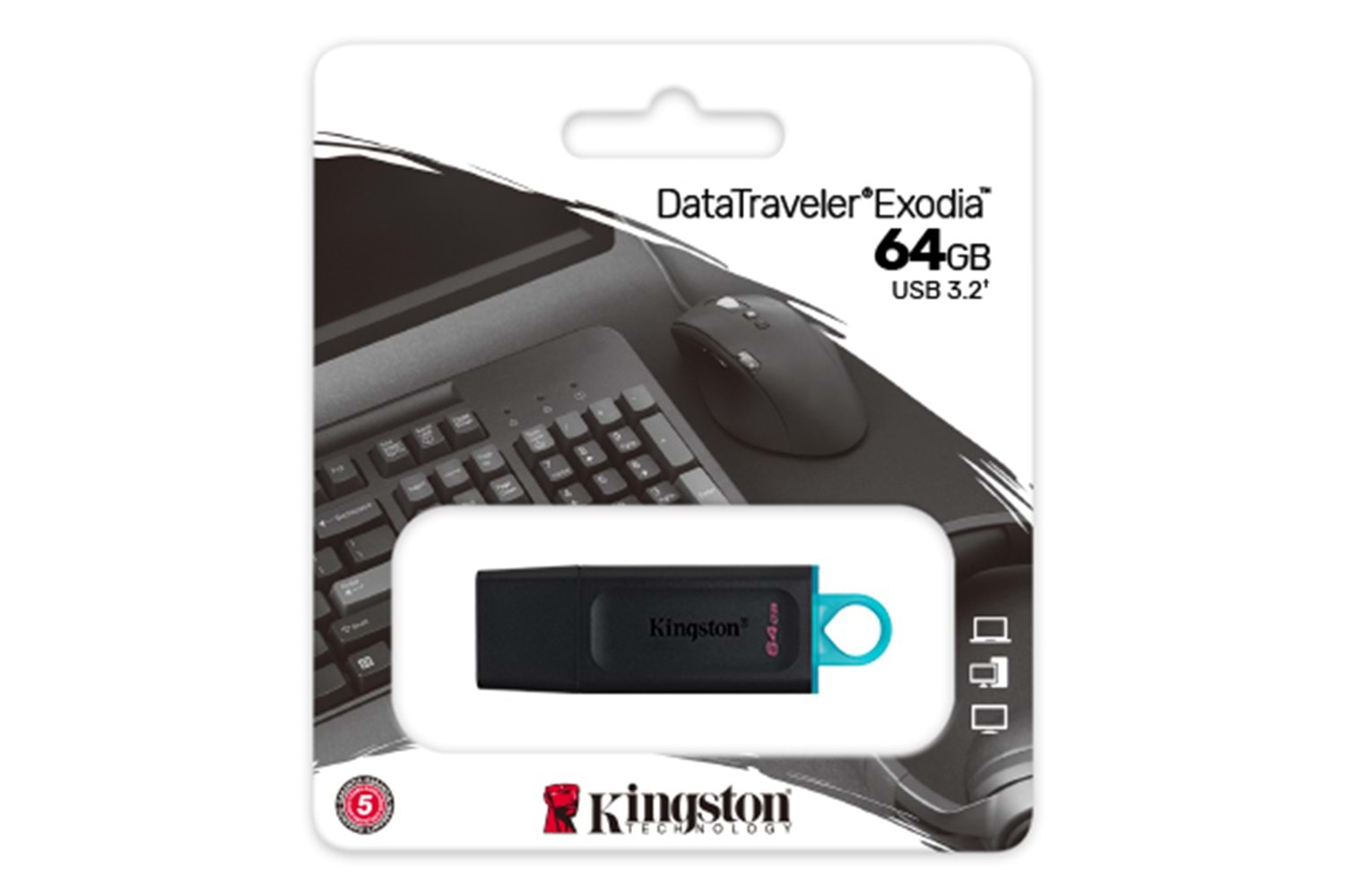 64 GB Usb 3.2 KİNGSTON DATATRAVELER EXODİA