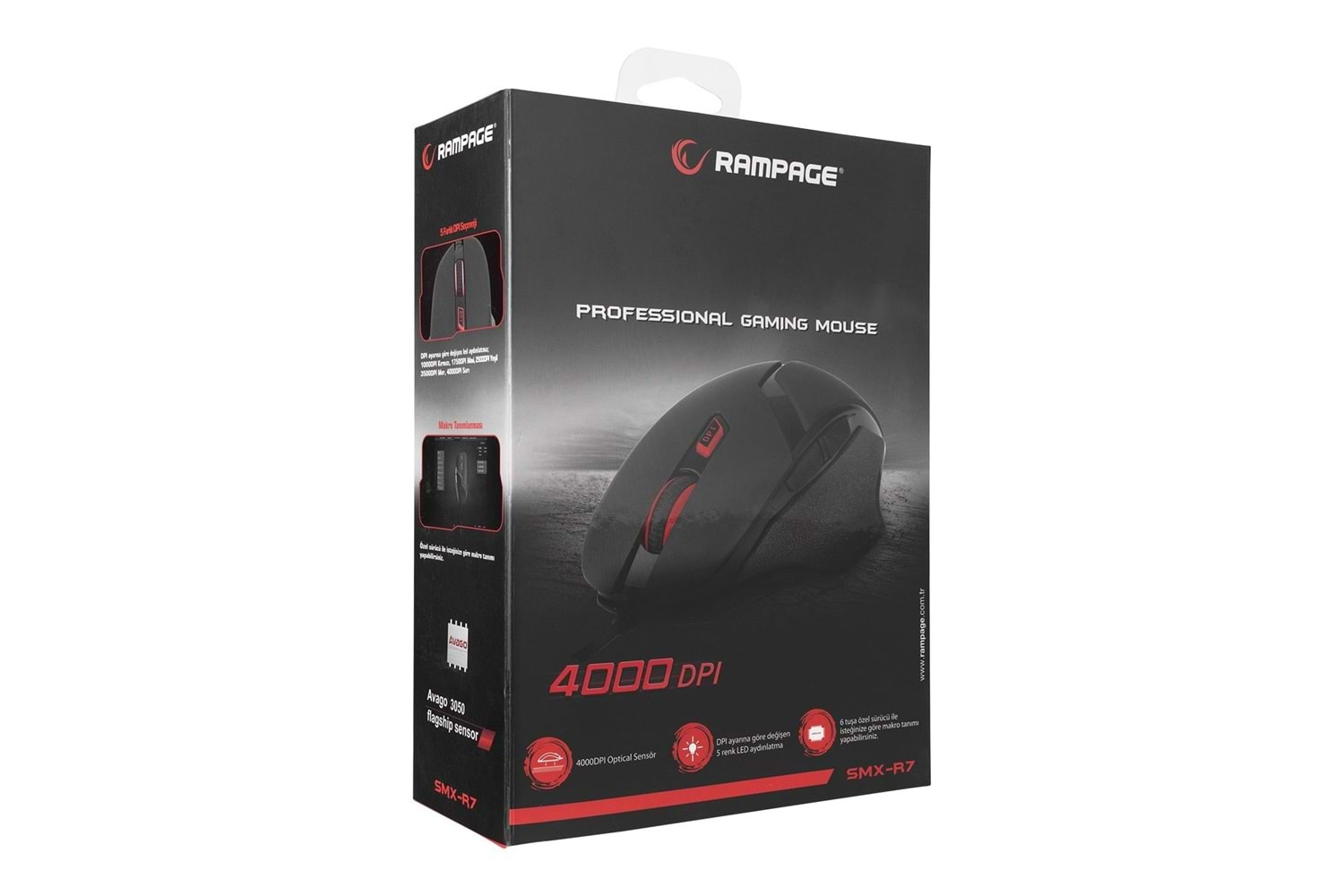 Rampage SMX-R7 RGB Işıklı 4000 dpi Oyuncu Mouse