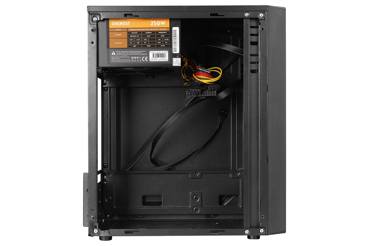 Everest WARP Peak 250W Akrilik Yan Panel M-ATX Mini-T Gaming Oyuncu Kasası