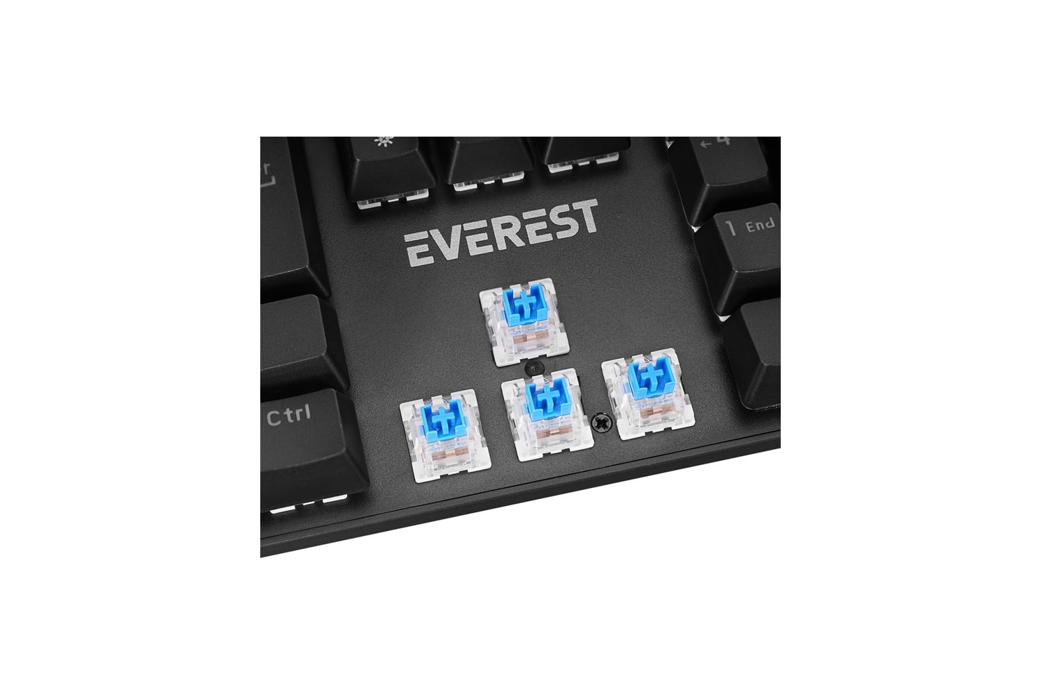 Everest KB-MK1 Lumos SİYAH USB Rainbow Aydınlatmalı Blue Switch Full Anti-Ghosting Mekanik Gaming Oyuncu Klavye