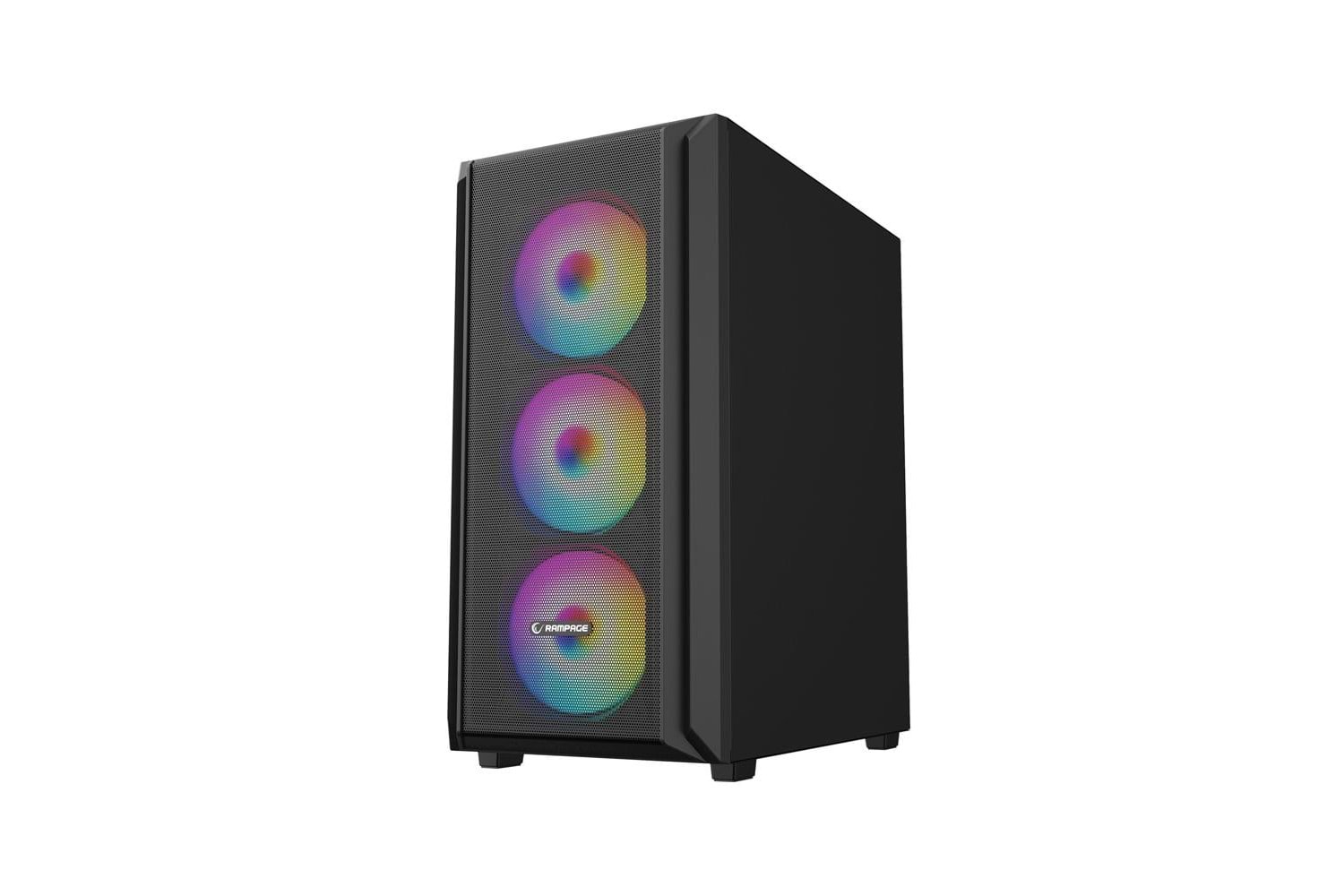 RAMPAGE BETA MESH SIYAH 4x120MM ARGB FANLI 650W 80PLUS MIDT ATX GAMING KASA