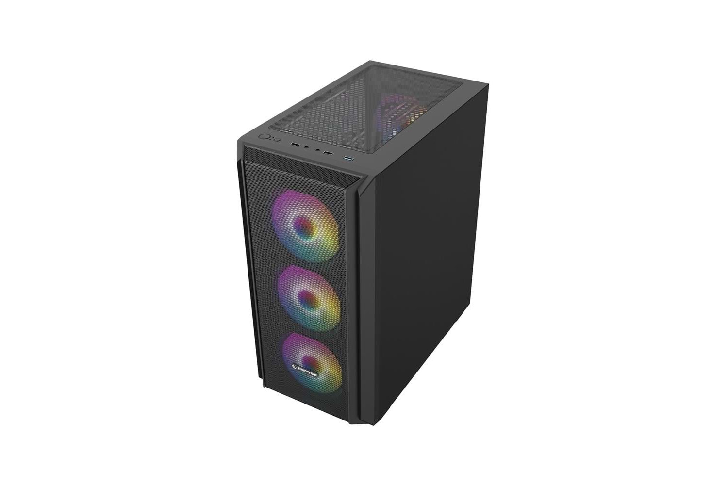 RAMPAGE BETA MESH SIYAH 4x120MM ARGB FANLI 650W 80PLUS MIDT ATX GAMING KASA