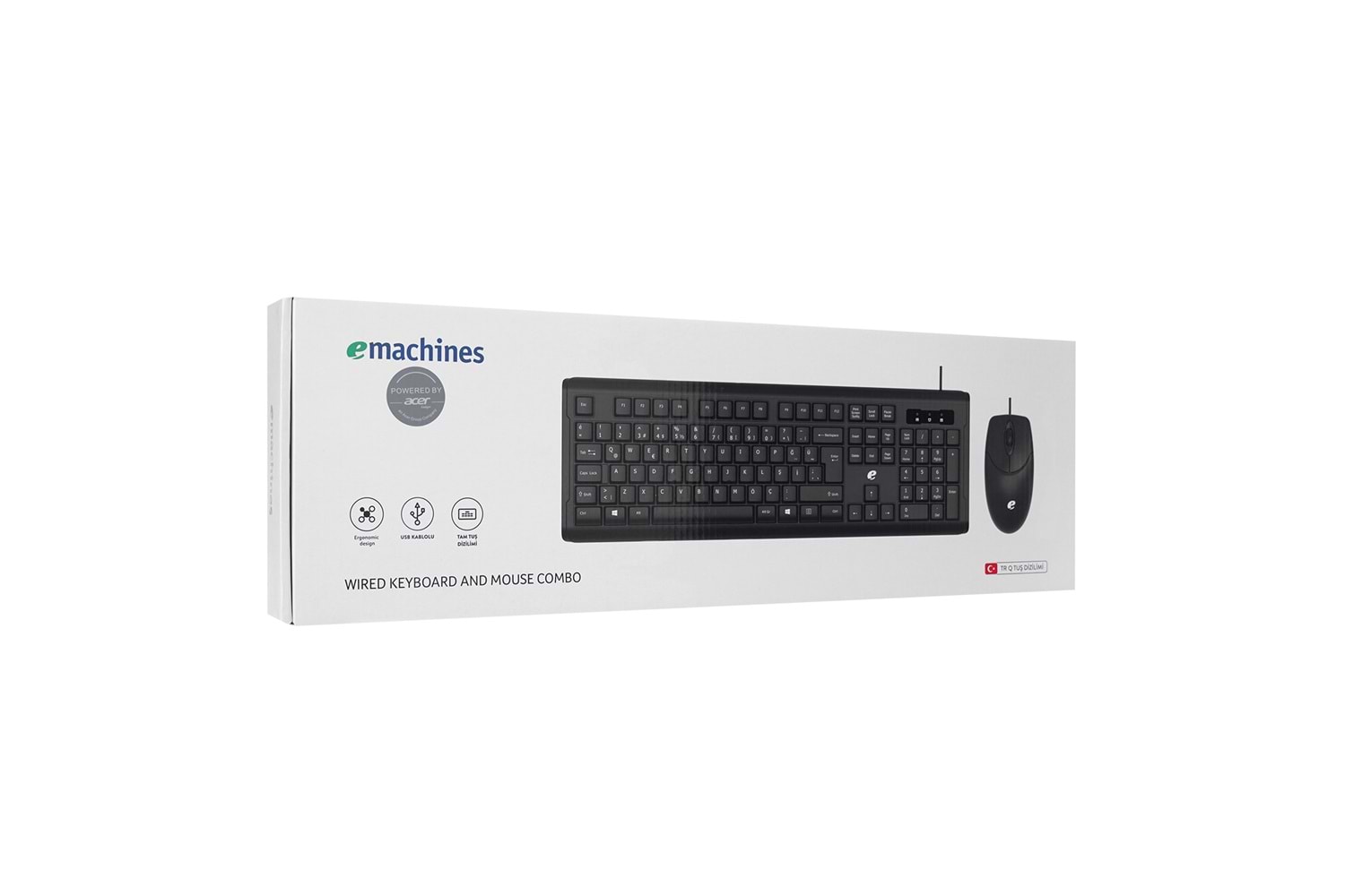 ACER EMACHINES USB Q STANDART KLAVYE + MOUSE SET ( SİYAH - EAK9821S)