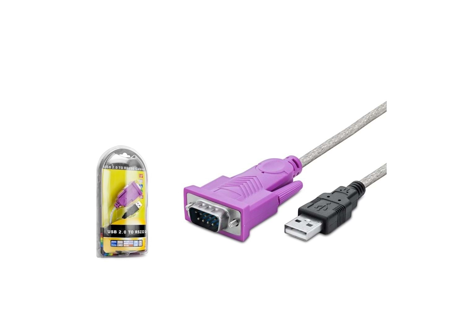 USB TO RS232 KABLO 1,5M AS 1025 HADRON ÇEVİRİCİ