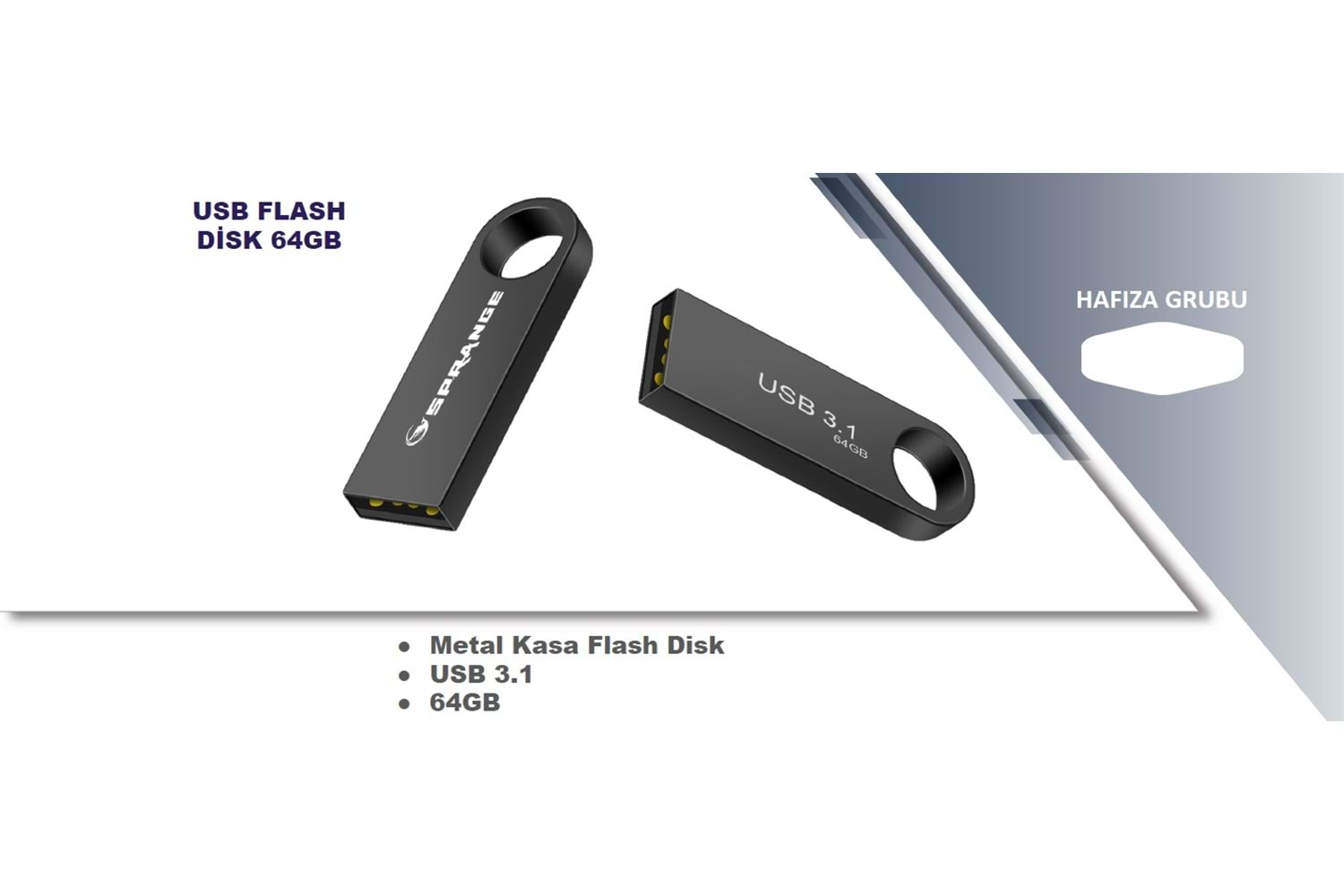 64 GB Usb 3.1 Flash Bellek SU-64