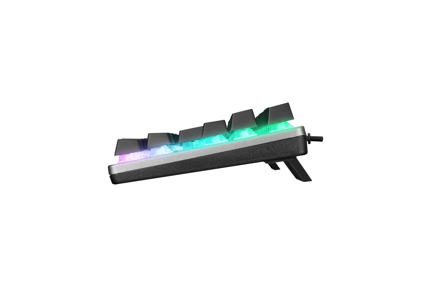 ALTEC LANSING SIYAH GUMUS BLUE SWITCH RAINBOW 87 TUSLU SUPER KOMPAKT MEKANIK GAMING KLAVYE