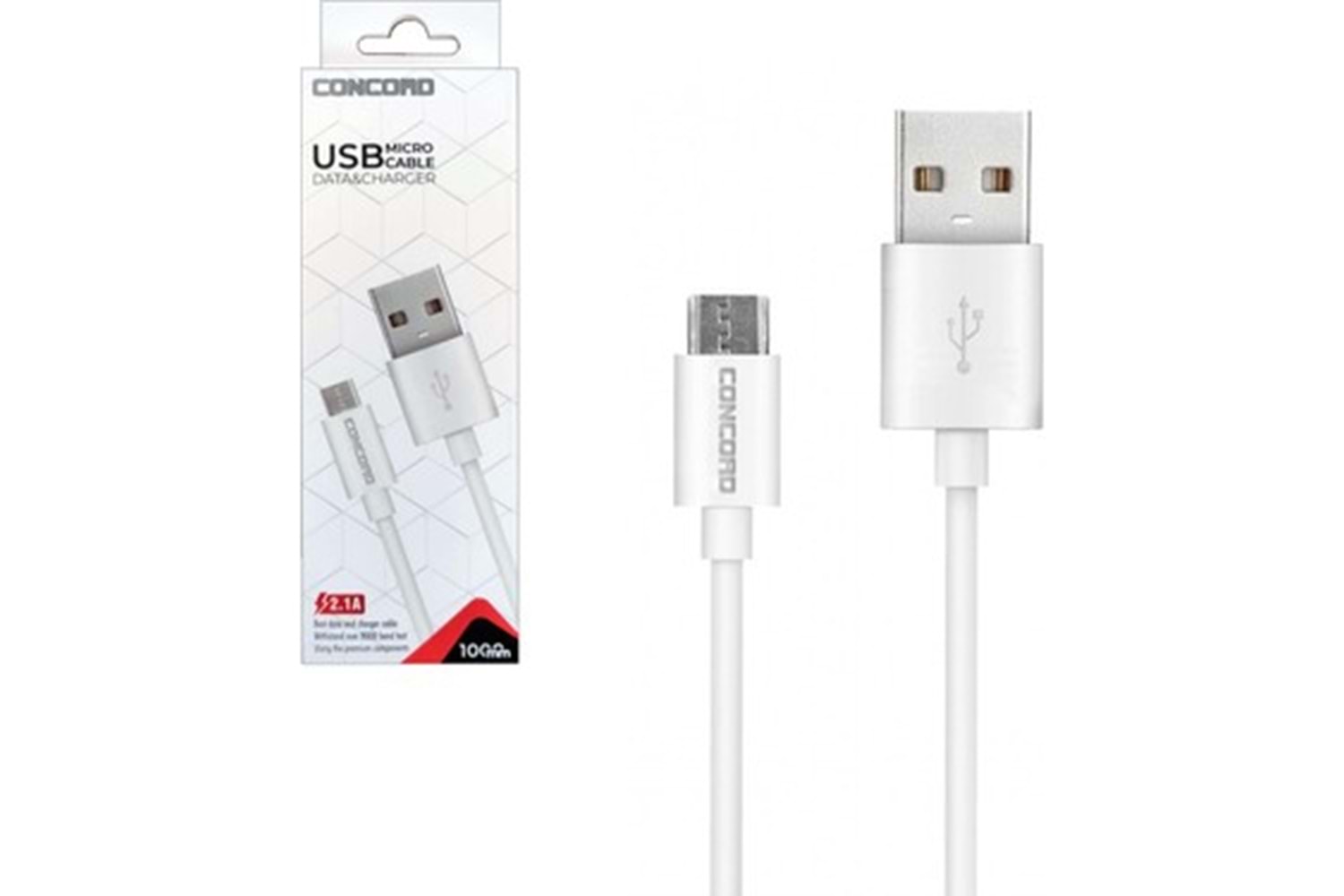 CONCORD C-321 2.1A Micro 1MT. Data ve Şarj Kablosu
