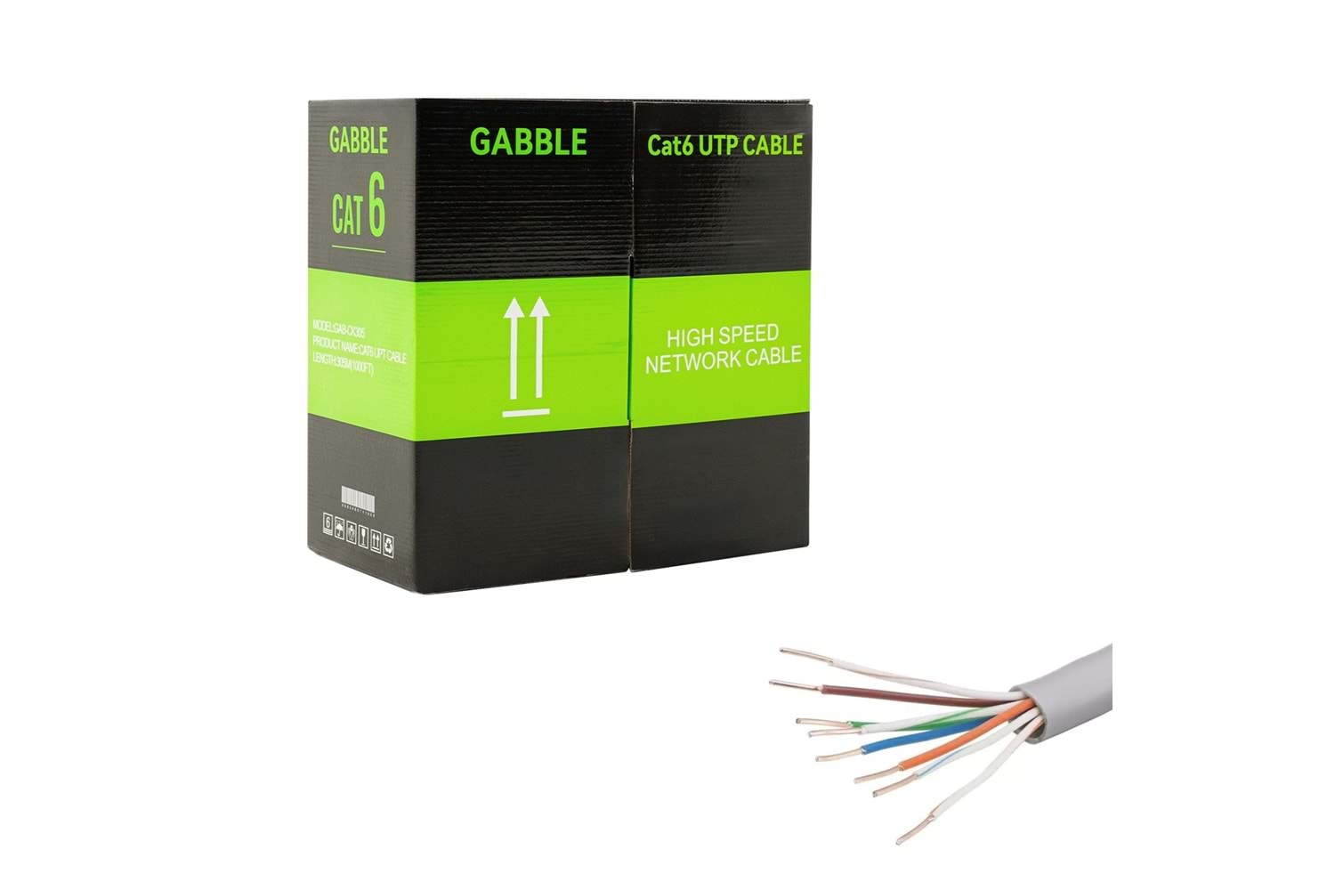 GABBLE 305M İÇ MEKAN 23 AWG/4P CAT6 KUTU KABLO