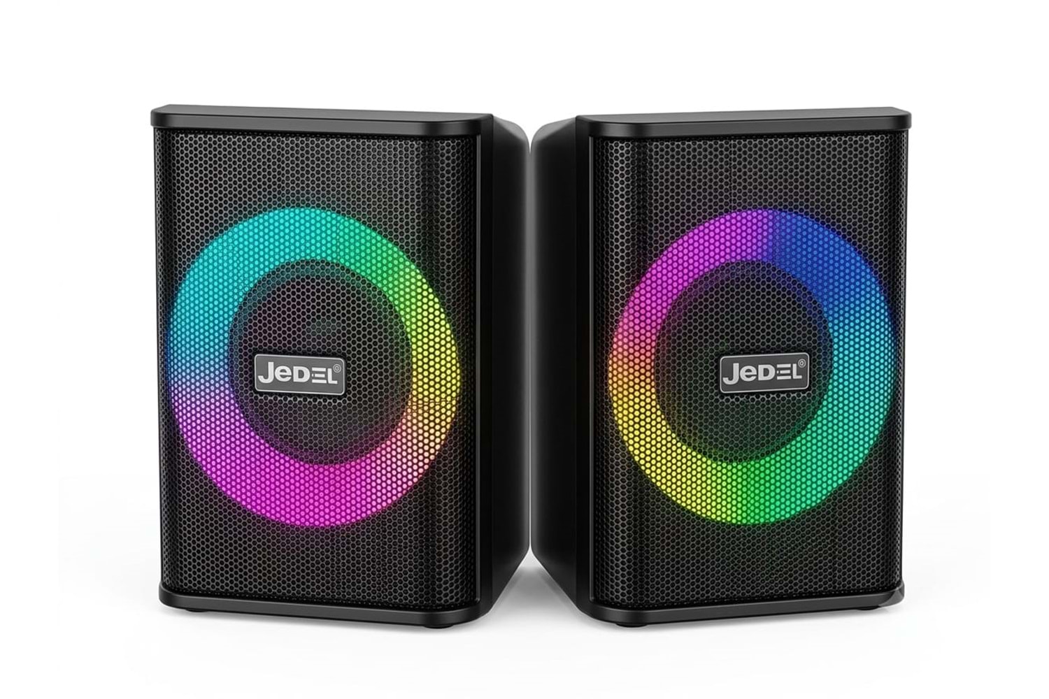 JEDEL USB 1 + 1 RAİNBOW USB KABLOLU BİLGİSAYAR HOPARLÖRÜ S-589