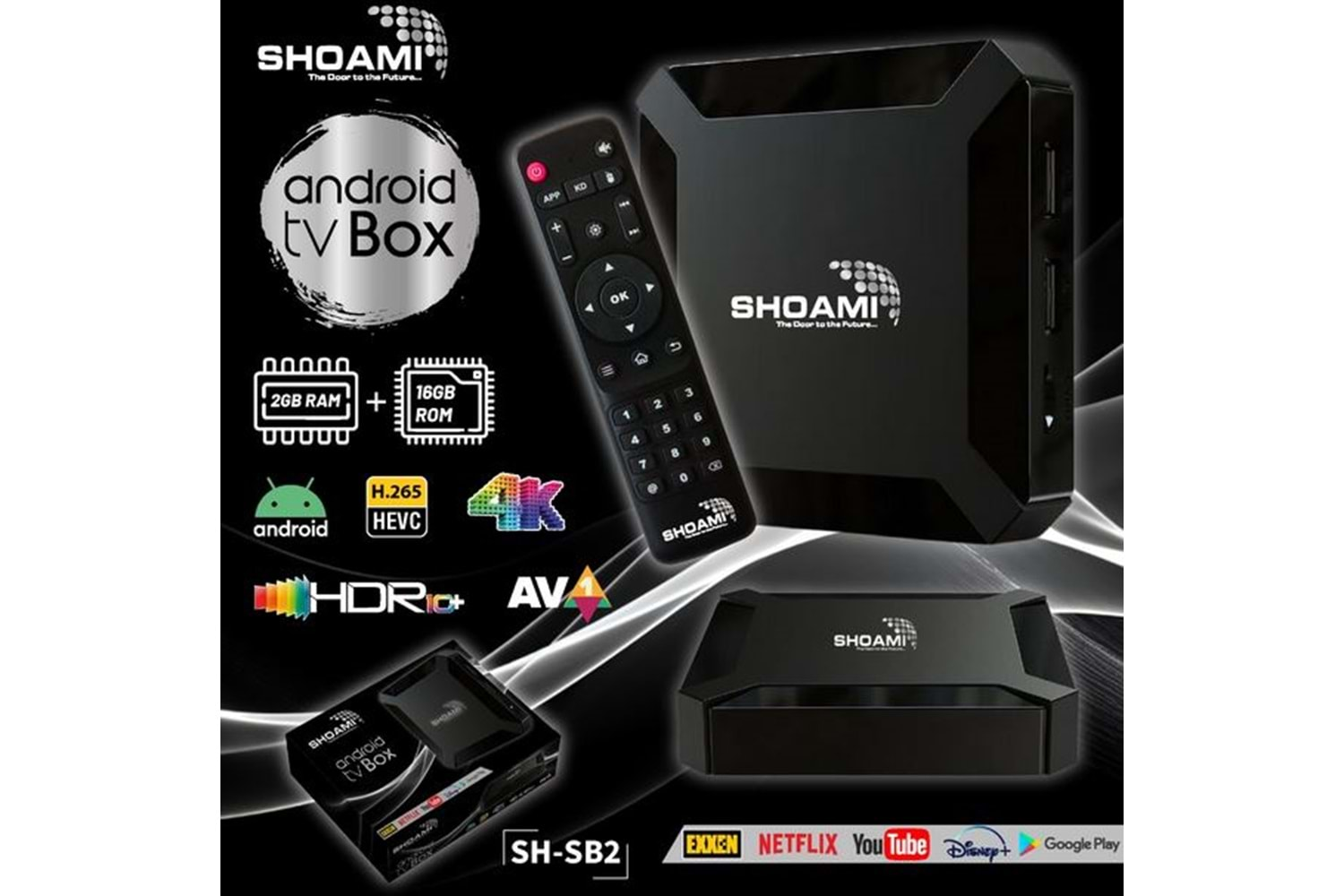 SHOMİ 4k Ultra Hd Android Tv Box 2GB RAM 16 GB HAFIZA(ANDROİD 13 İŞLETİM SİSTEMİ) SHSB3