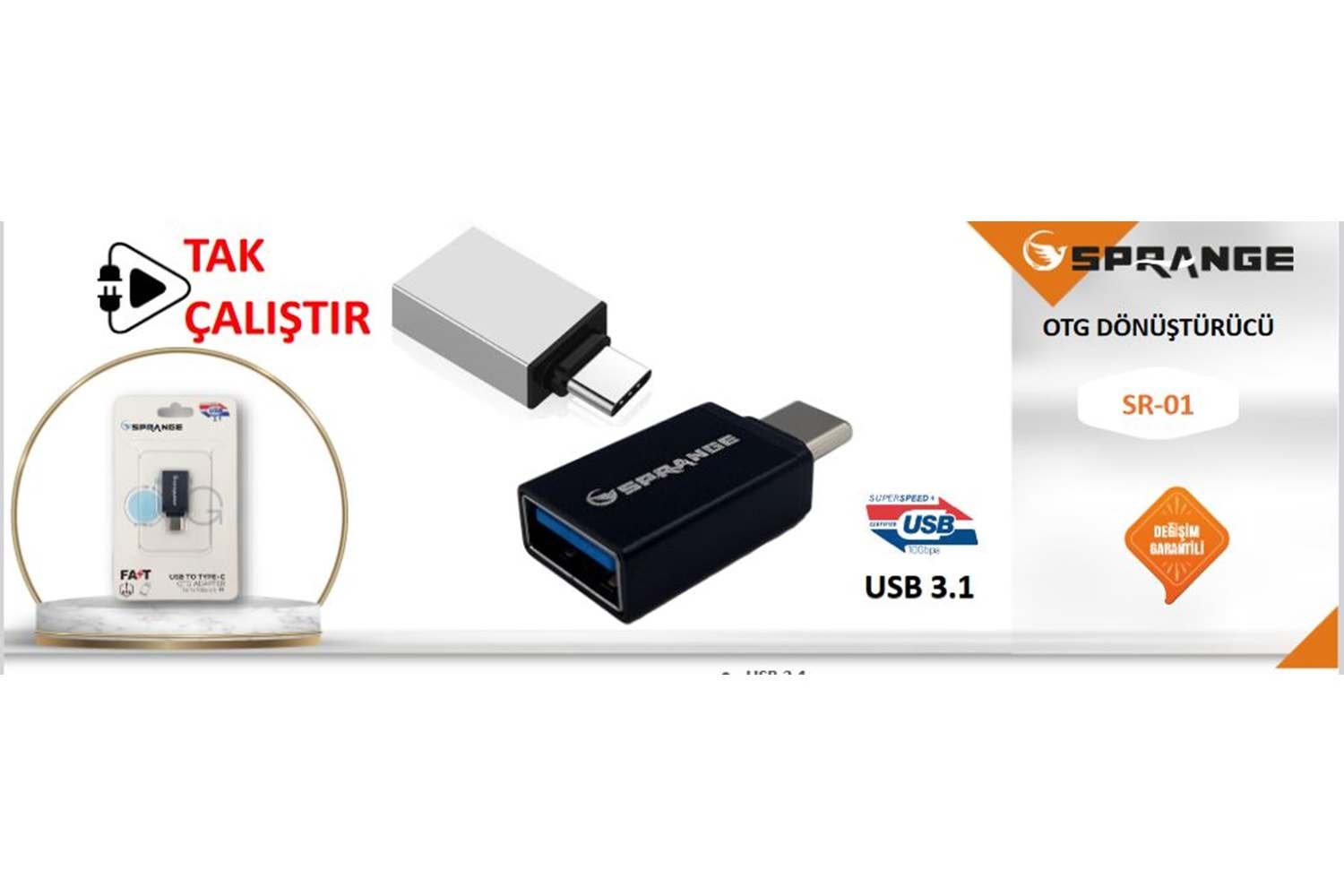 SPRANGE TYPE-C TO USB 3.1 OTG SR01 SR-01