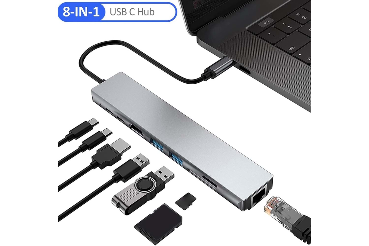TYPE-C TO HDTV 8IN1 ADAPTER (HDTV 8)