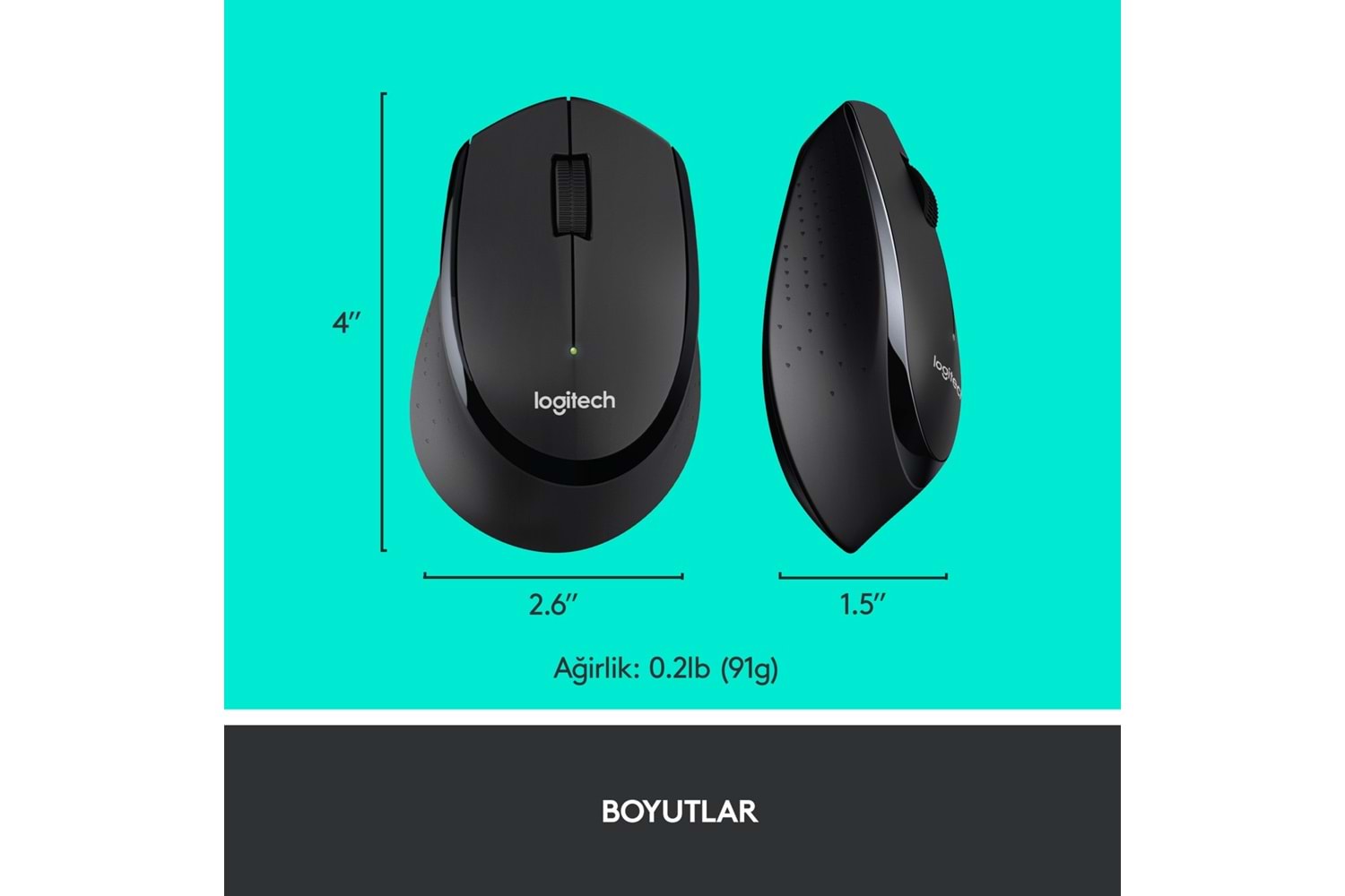 LOGITECH MK345 Q Türkçe Kablosuz Siyah Klavye+ Mouse