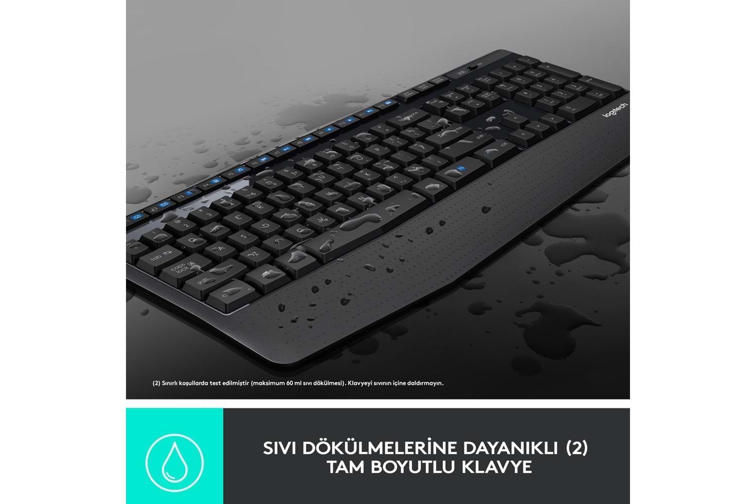 LOGITECH MK345 Q Türkçe Kablosuz Siyah Klavye+ Mouse