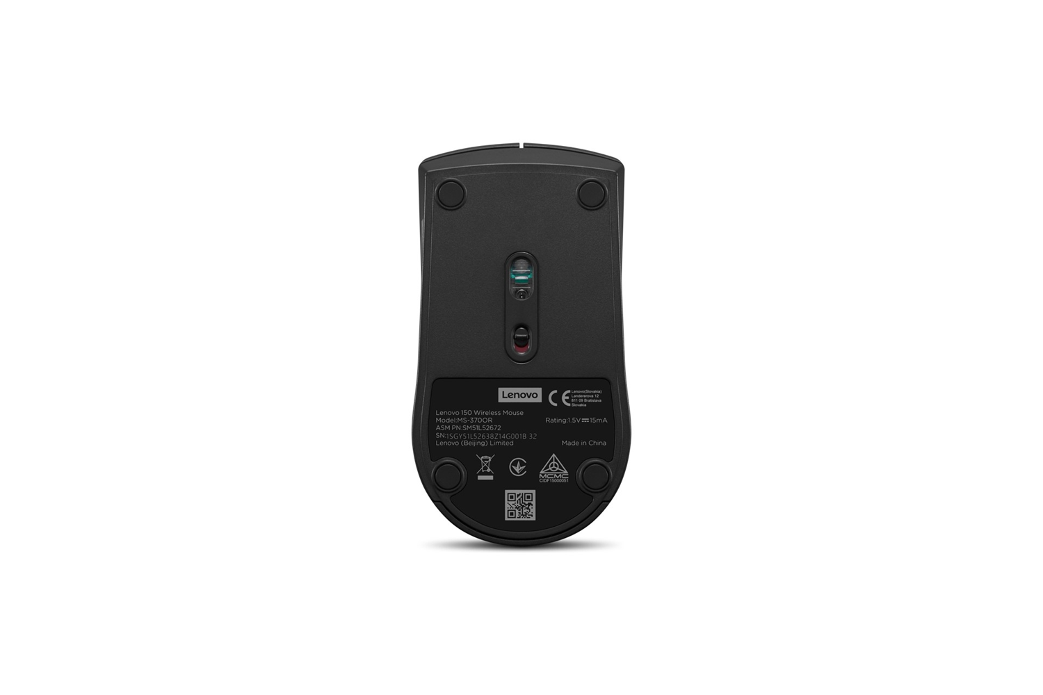LENOVO 150 1000DPİ 2.4GHZ KABLOSUZ MOUSE SİYAH MS-370OR