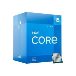 Intel Core i5 12400F Soket 1700 12. Nesil 2.50GHz 18MB Önbellek 10nm İşlemci
