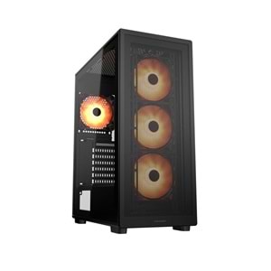 COUGAR MX220 650W 80 PLUS 4x120mm RGB ATX MESH SİYAH GAMING KASA