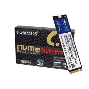 TWINMOS 512 GB M.2 NVMe PCIe 3DNAND SSD (3600/3250 ) (NVMe512GB2280AP)