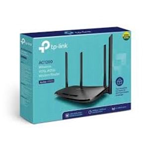 TP-LINK ARCHER VR300 AC1200 MBPS CIFT BANT 10/100 4PORT FIBER DESTEKLI WI-FI 5 VDSL MODEM ROUTER