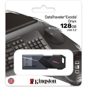 Kingston 128 GB Usb3.2 Gen 1 Datatraveler Exodıa Onyx DTXON/128GB USB Bellek