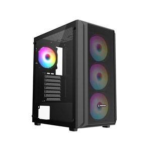 RAMPAGE BETA MESH SIYAH 4x120MM ARGB FANLI 650W 80PLUS MIDT ATX GAMING KASA