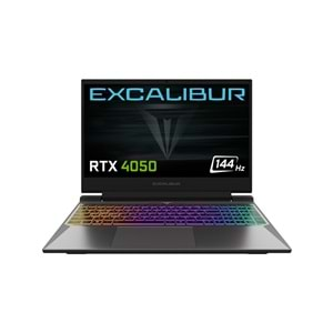 Excalibur G870.1265-DVA0X-B Intel Core i7 12650H 32GB 500GB SSD RTX4050 Freedos 15.6