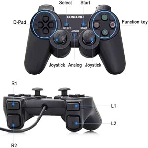 VAKUMLU GAMEPAD CONCORD C-850 PC D.SHOCK