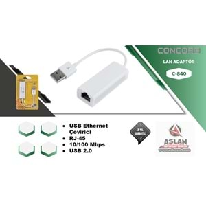 USB TO ETHERNET ÇEVİRİCİ APARAT C840