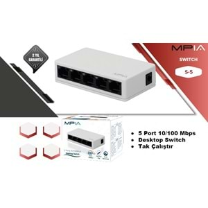 5 Port 10/100 Mbps SWITCH MPIA S5 S-5