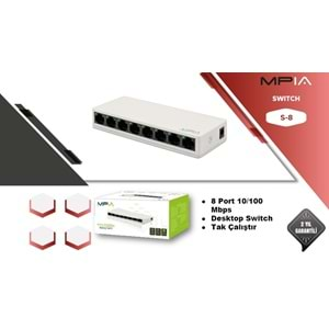 8 Port 10/100 Mbps SWITCH MPIA S8