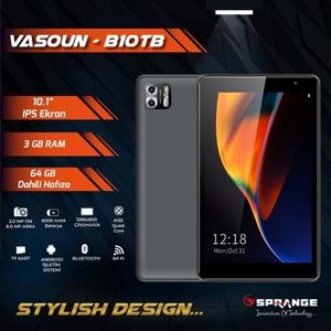 10.1 IPS EKRAN , 3 GB RAM , 64 GB DAHİLİ HAFIZA SPRANGE TABLET